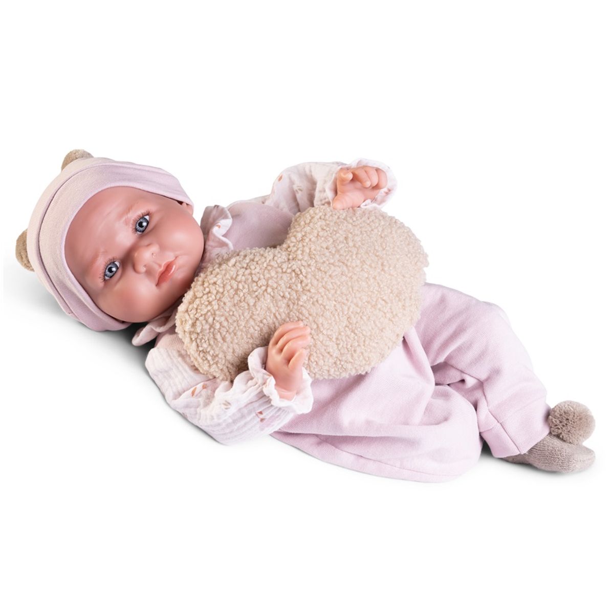 ANTONIO JUAN - Muñeca Antonio Juan Recién Nacida Luca Corazón 42 cm