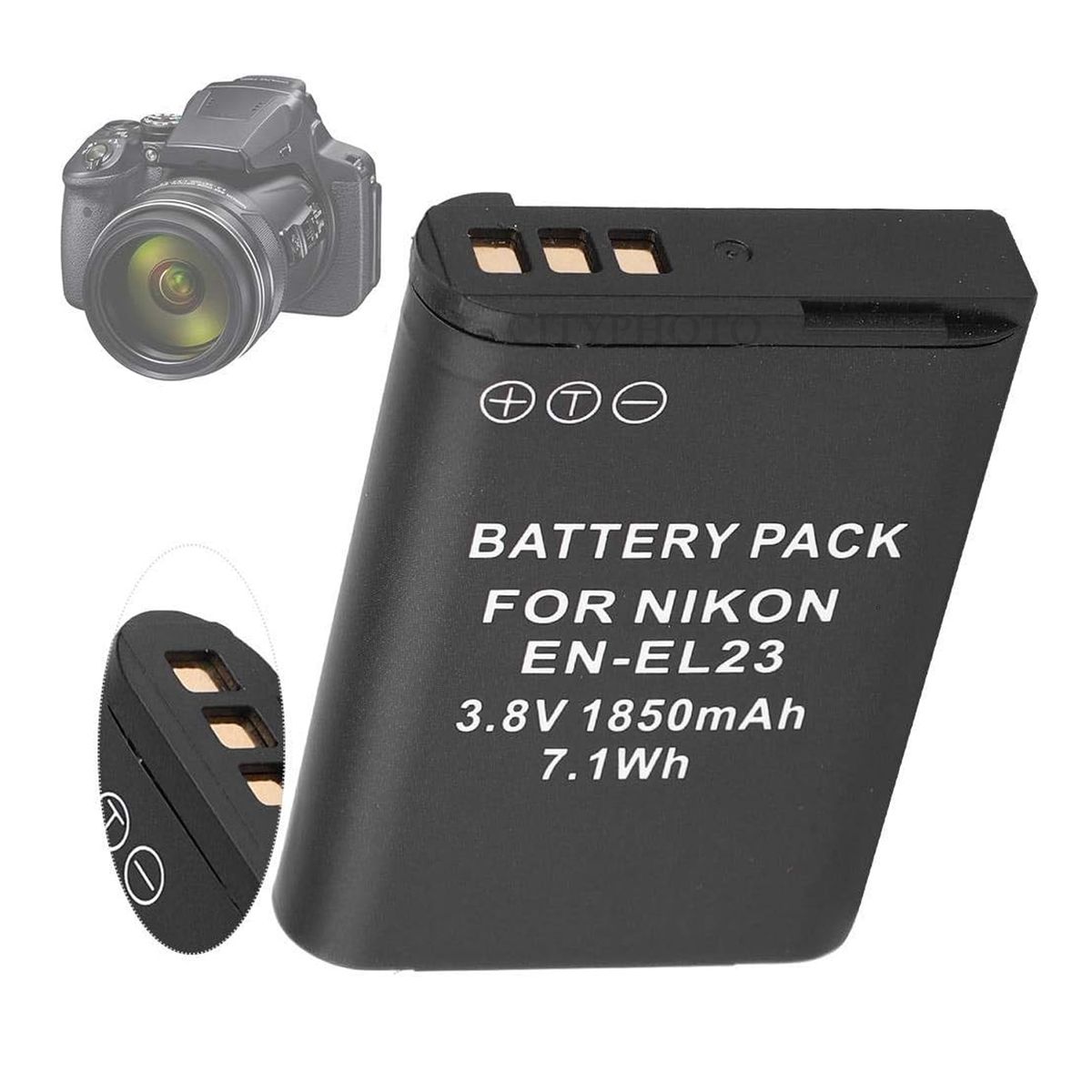 GENERICO - Bateria En El23 Para Nikon Coolpix B700 P900 P610 S810c P600