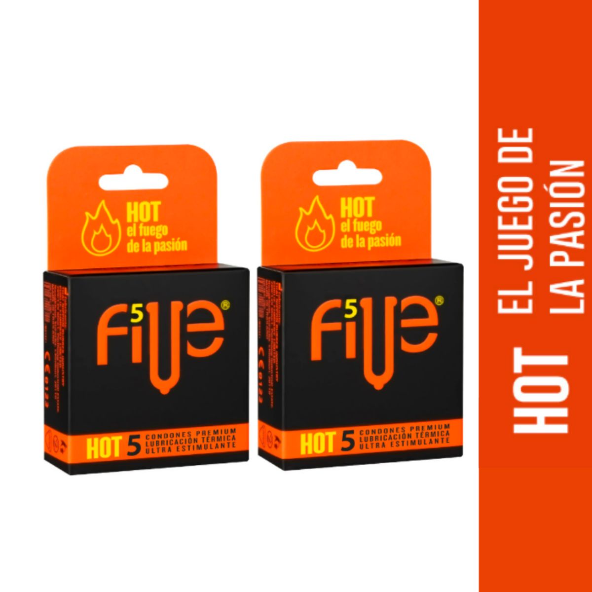 DR PINKY - Pack 02 Cajas Preservativos Condones Five HOT