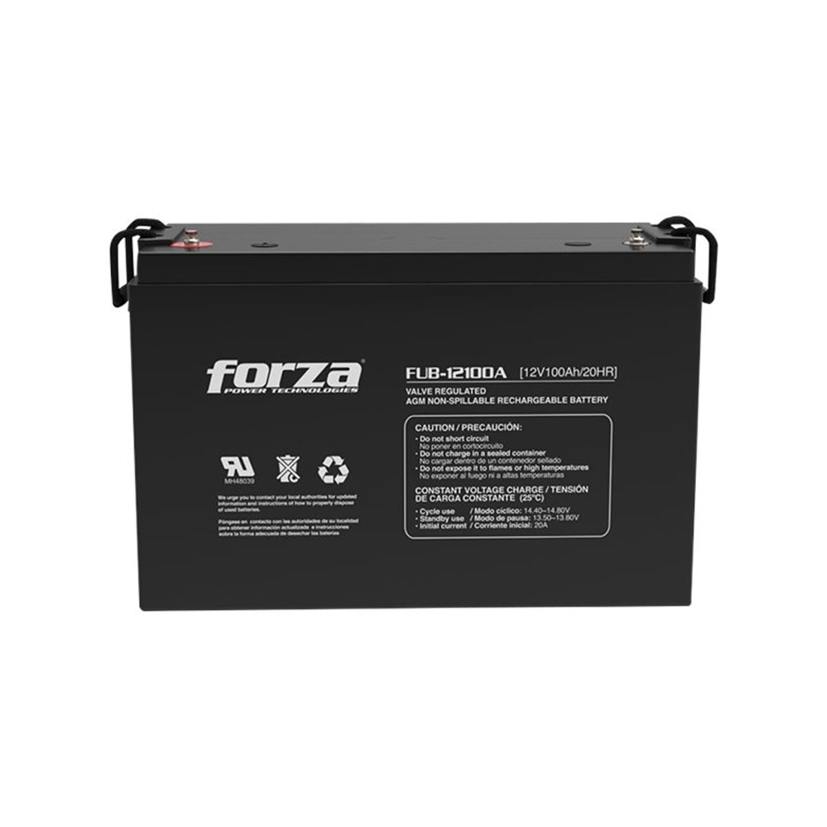 FORZA - Batería De Ups Forza Fub-12100A 100 Ah Negro
