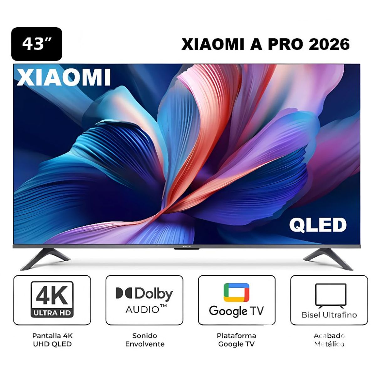 SAMSUNG - TELEVISOR XIAOMI A PRO 43 QLED 4K ULTRA HD SMART TV-2026