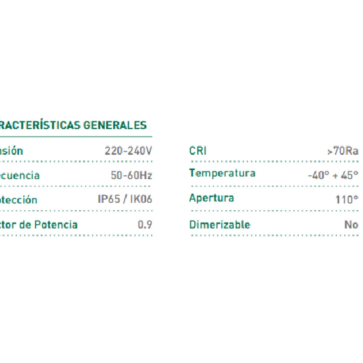 GENERICO - PROYECTOR O REFLECTOR LED 50W LUZ BLANCO CALIDO 3000K