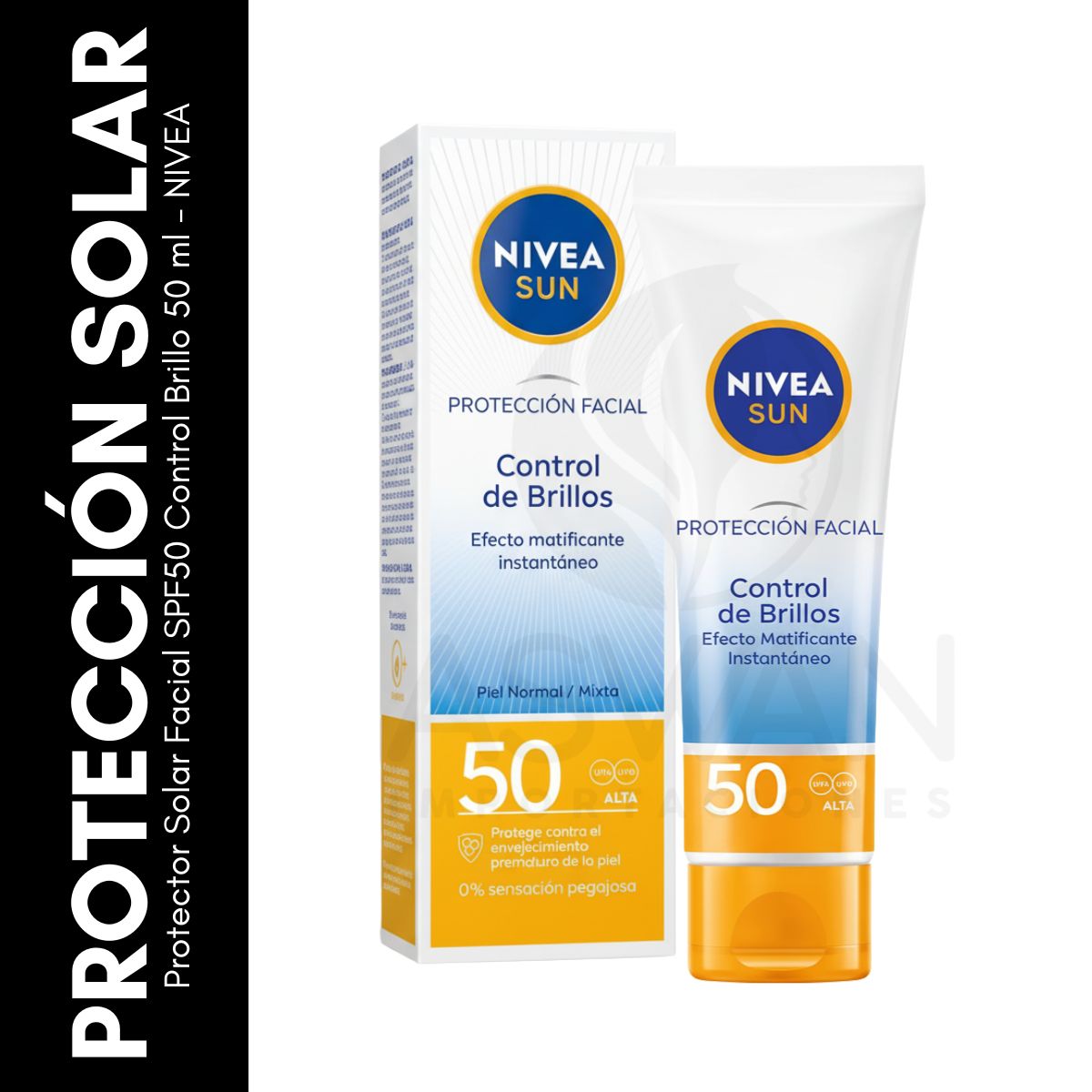 GENERICO - Protector Solar Facial SPF50 Control Brillo 50 ml - NIVEA
