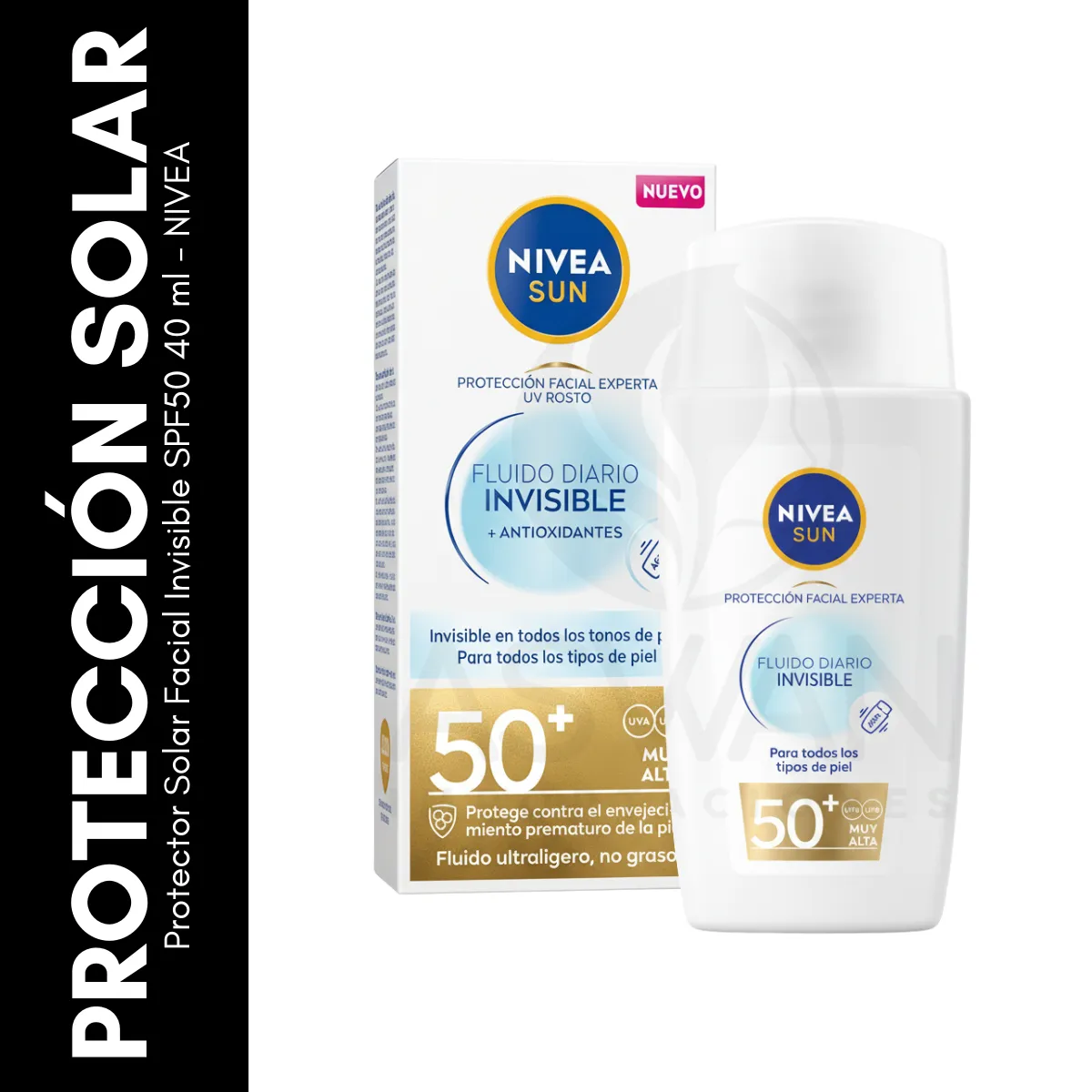 GENERICO - Protector Solar Facial Invisible SPF50 40 ml - NIVEA
