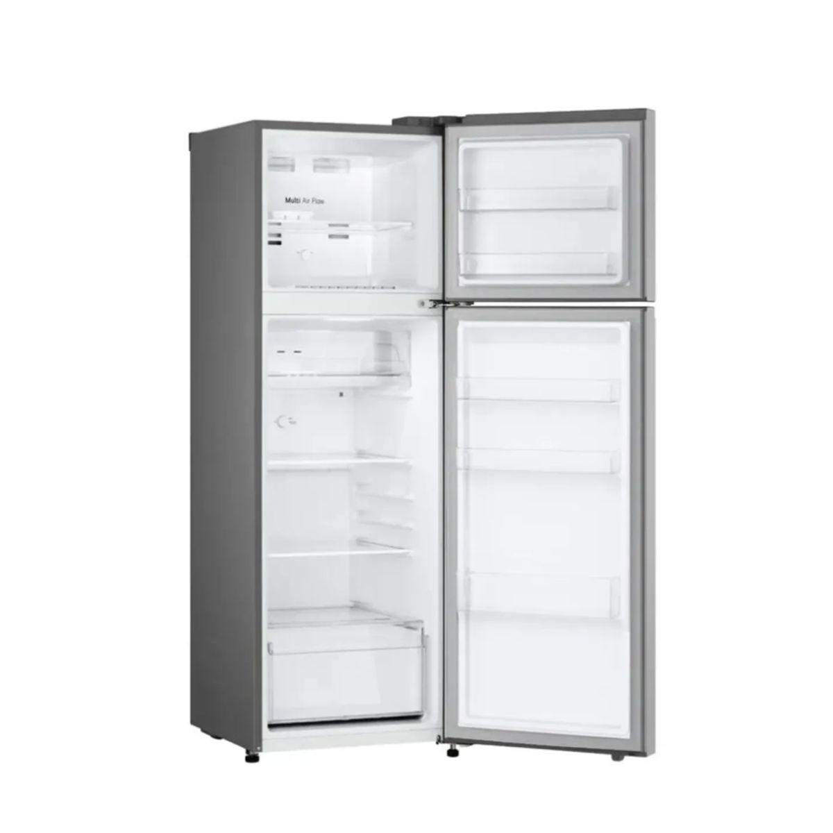 LG - Refrigeradora LG Top Freezer 264 LT LinearCooling Multi-Air Flow VT26BPY Plateada