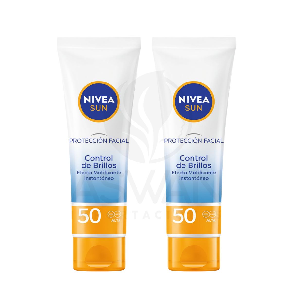 GENERICO - Pack x2 Protector Facial SPF50 Control Brillo 50 ml - NIVEA