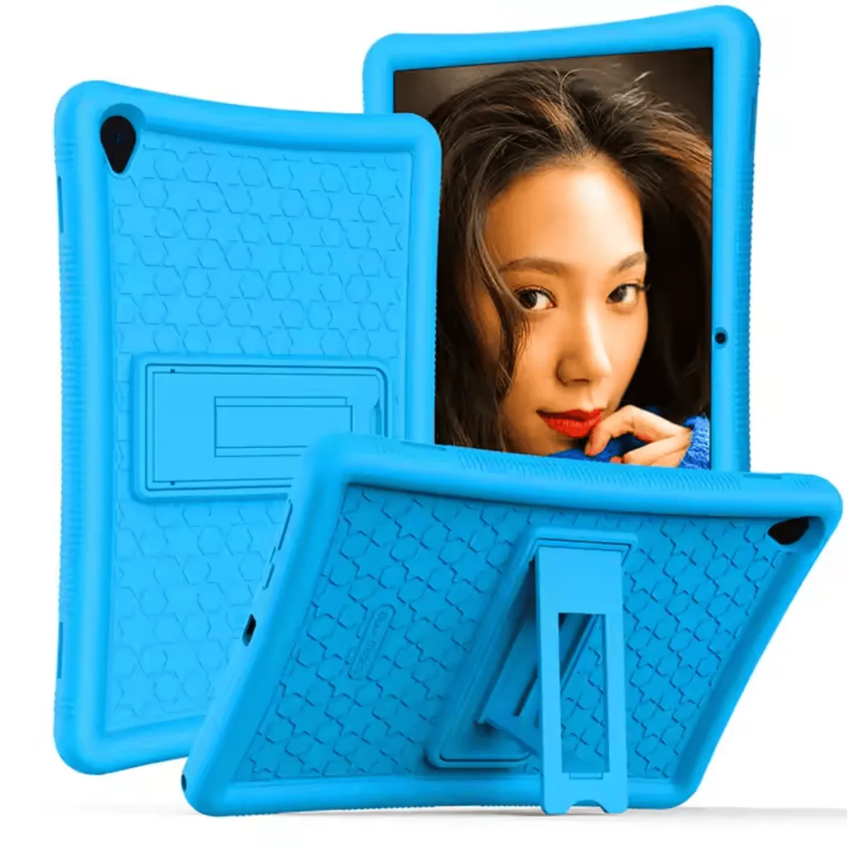 GENERICO - Funda for Lenovo Tab Yoga Smart 101 Silicona Soft Antishock Celeste