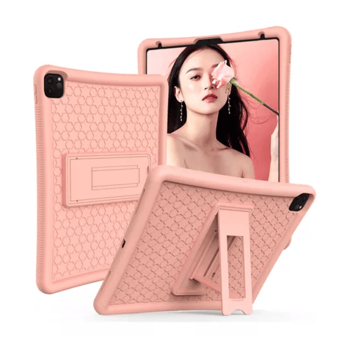 GENERICO - Funda para Xiaomi Pad 7 112 - Silicona Soft Antishock Rosado
