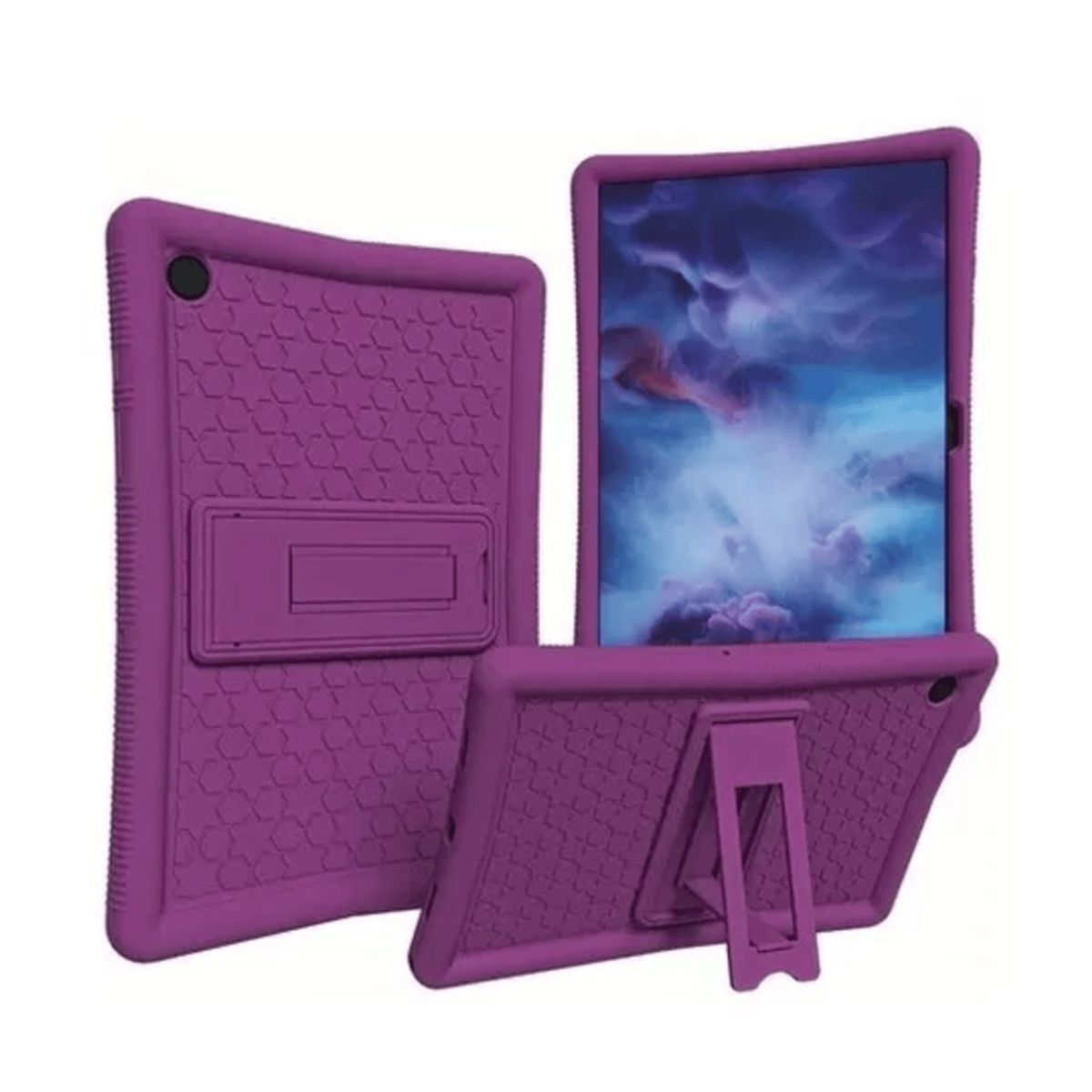 GENERICO - Funda para Samsung Tab S7 Plus 124 - Silicona Soft Antishock Morado