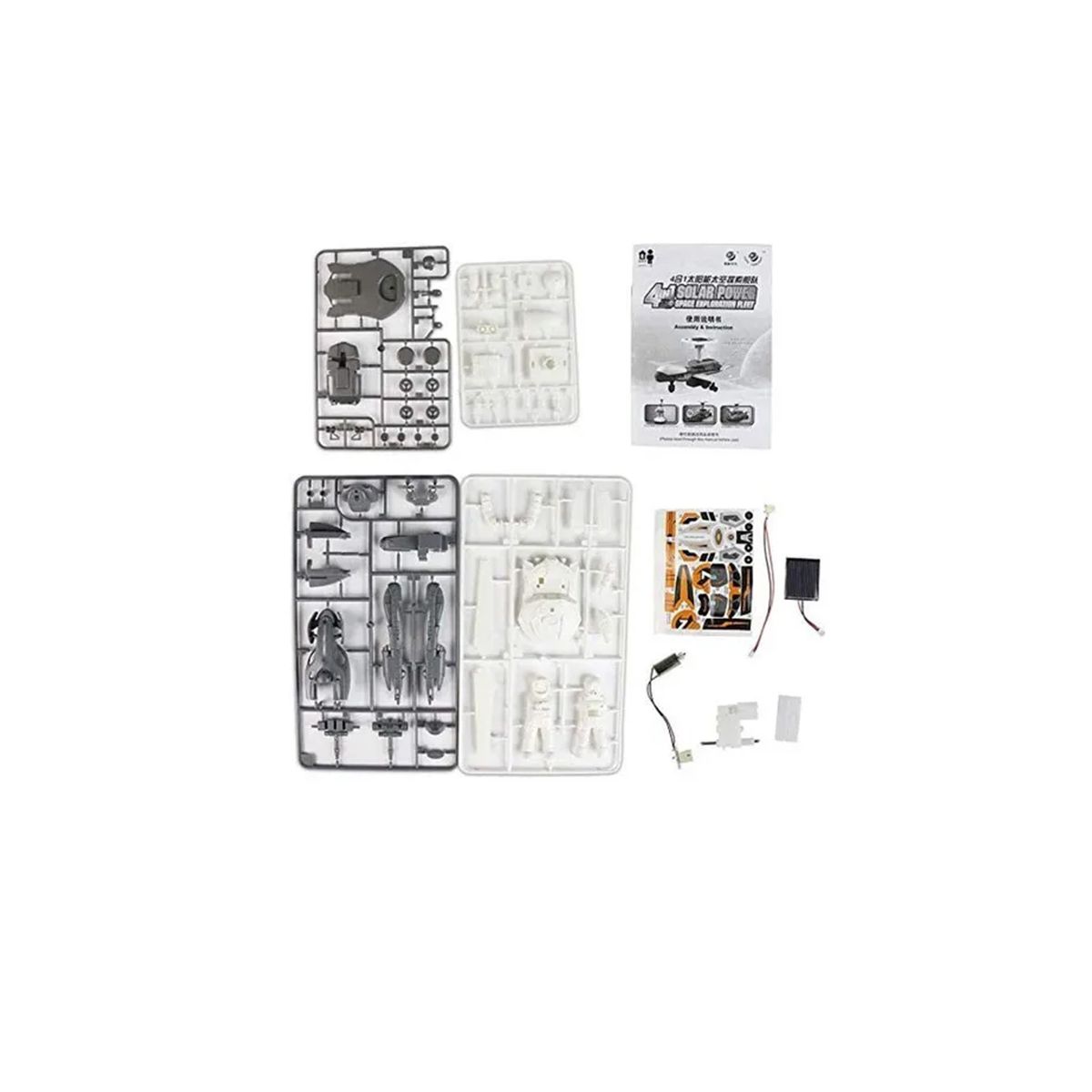 GENERICO - Kit de Robot Solar 4 en 1 de Exploración lunar Robótica
