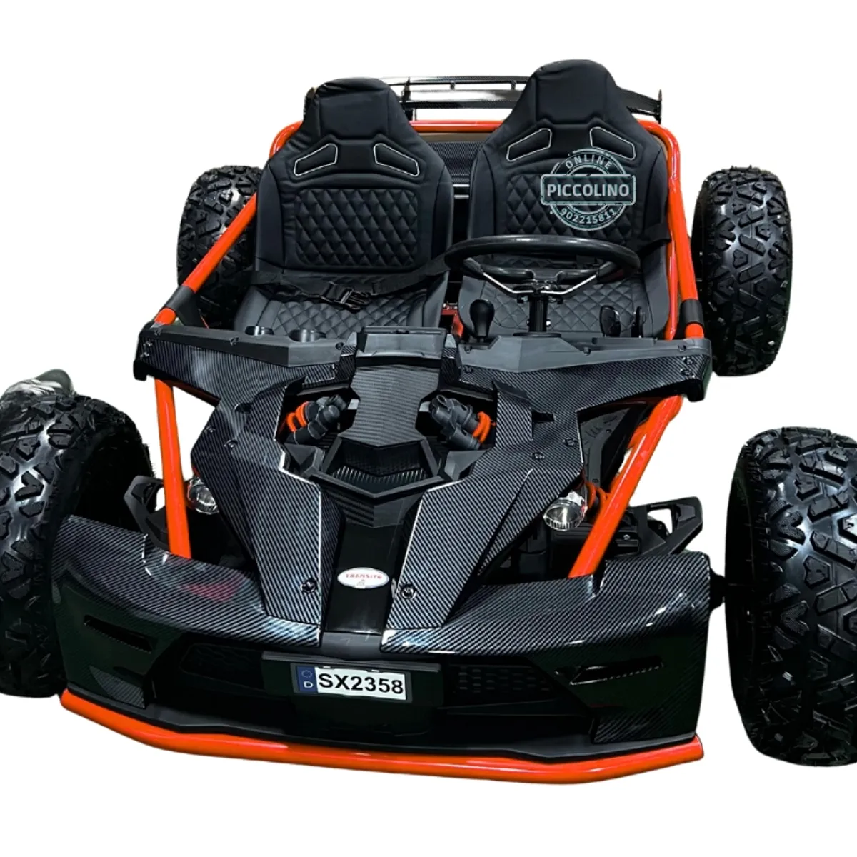 GENERICO - KART FORMULA 1 Todo terreno 48V Capacidad 180kg Adulto Con Cardan Color Naranja