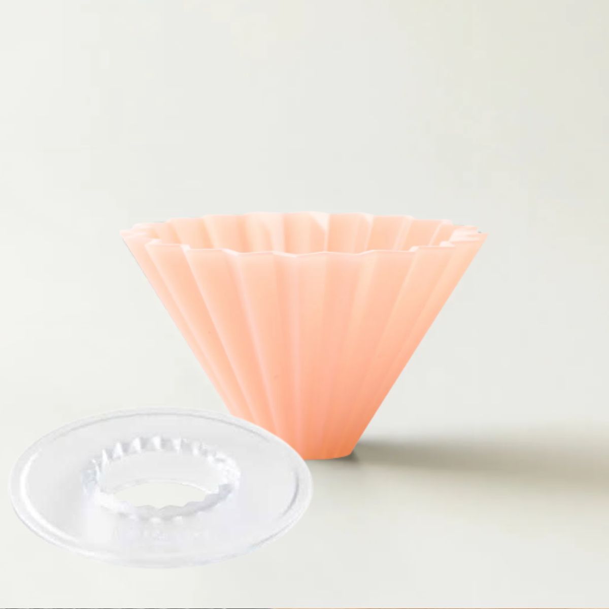 GENERICO - DRIPPER RESINA MODELO ORIGAMI  ROSADO