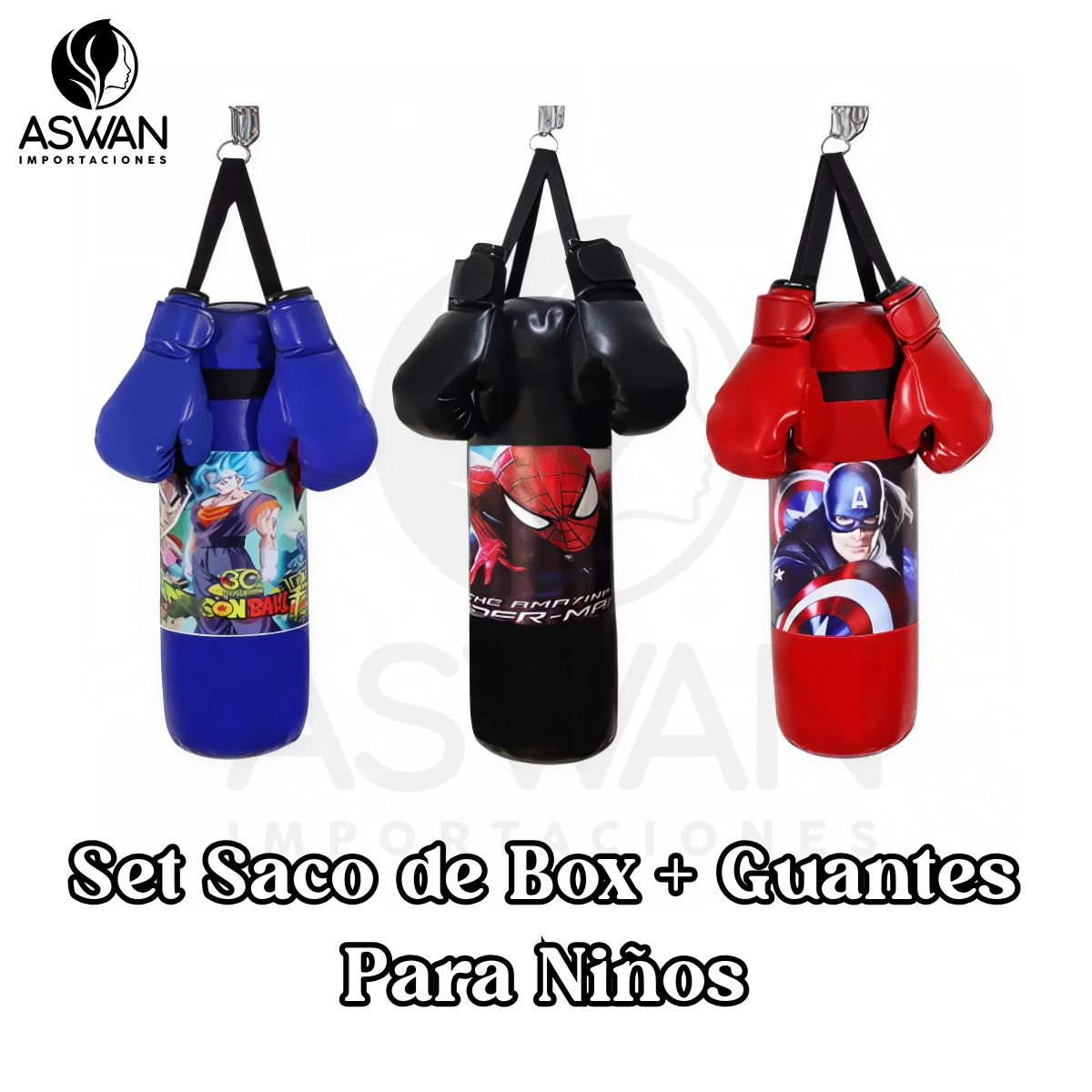 GENERICO - Set Saco de Box + Guantes Para Niños