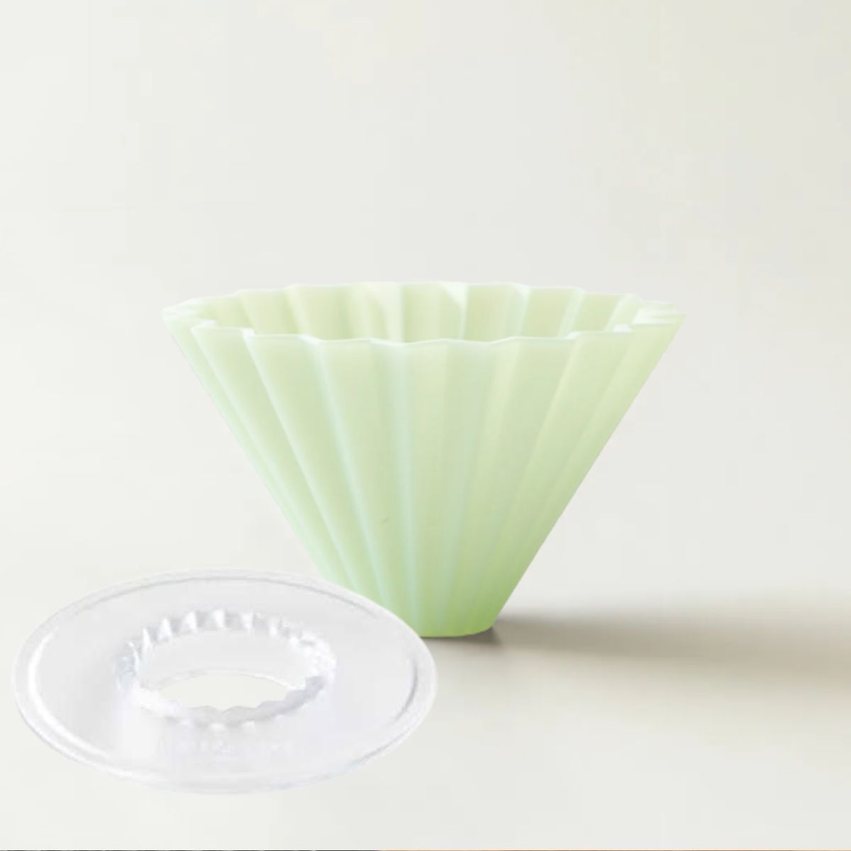 GENERICO - DRIPPER RESINA MODELO ORIGAMI  VERDE