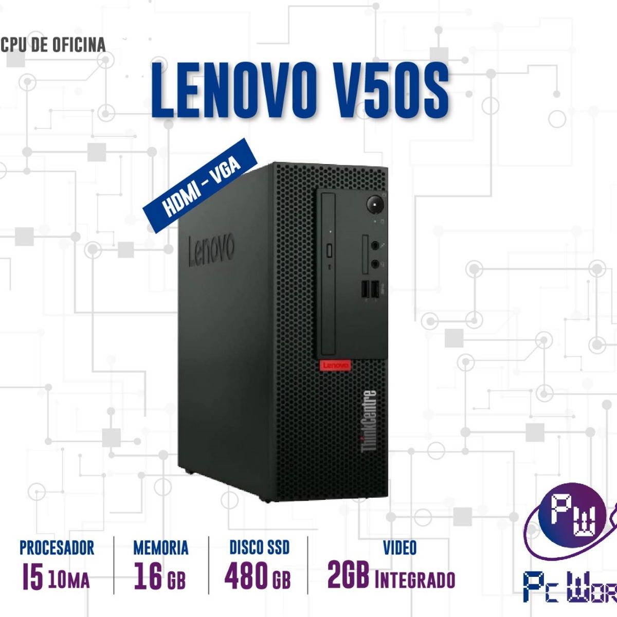 LENOVO - Cpu De Escritorio Refurbished Lenovo V50S I5