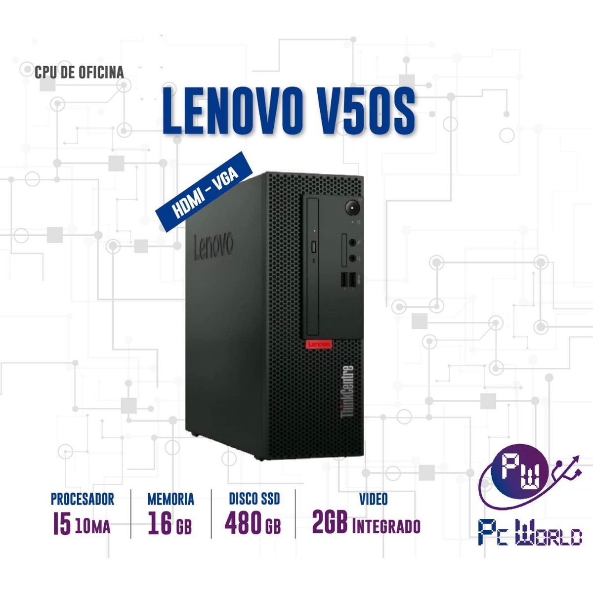 LENOVO - Cpu De Escritorio Refurbished Lenovo V50S I5