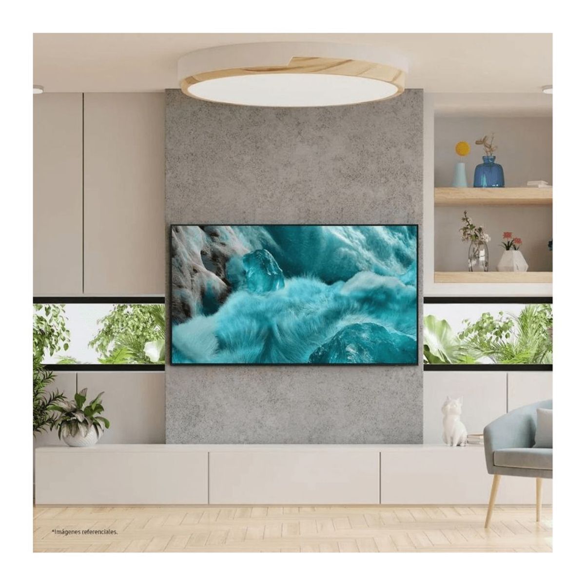 SAMSUNG - Televisor SAMSUNG QLED 55 UHD 4K Vision AI Smart TV QN55Q7FAAGXPE + Soundbar HW-B450F