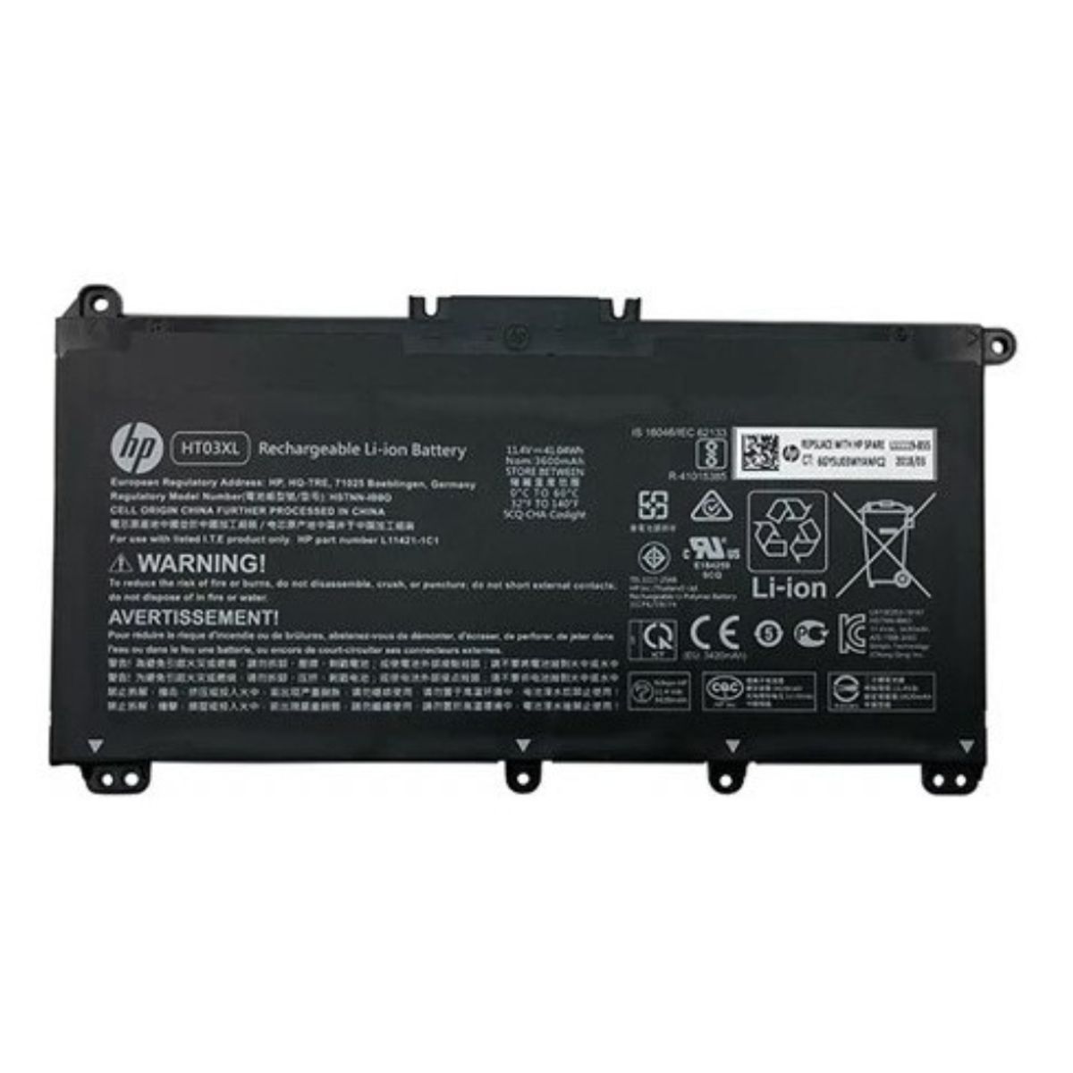 GENERICO - Batería Compatiible Para Hp 15-cs 15-cw 15-da 15-db 15s-fq Ht03xl