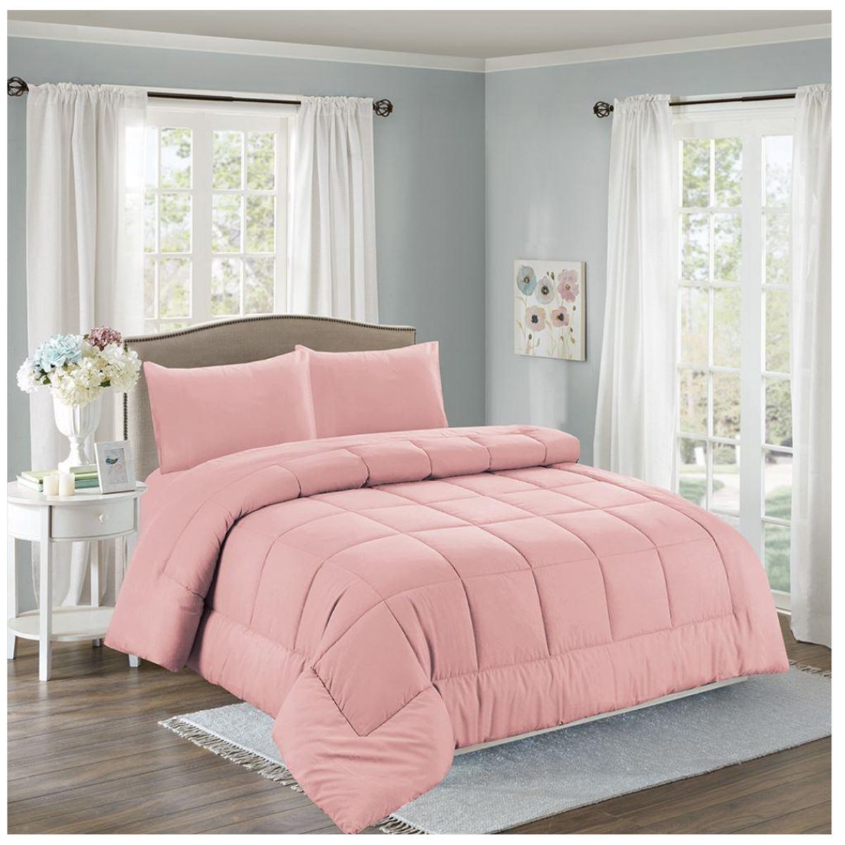 CASATEX - EDREDÓN CASATEX TELA CON TELA COLOR ENTERO EN 2 PLZ