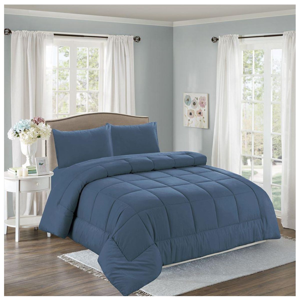 CASATEX - EDREDÓN CASATEX TELA CON TELA COLOR ENTERO EN 2 PLZ