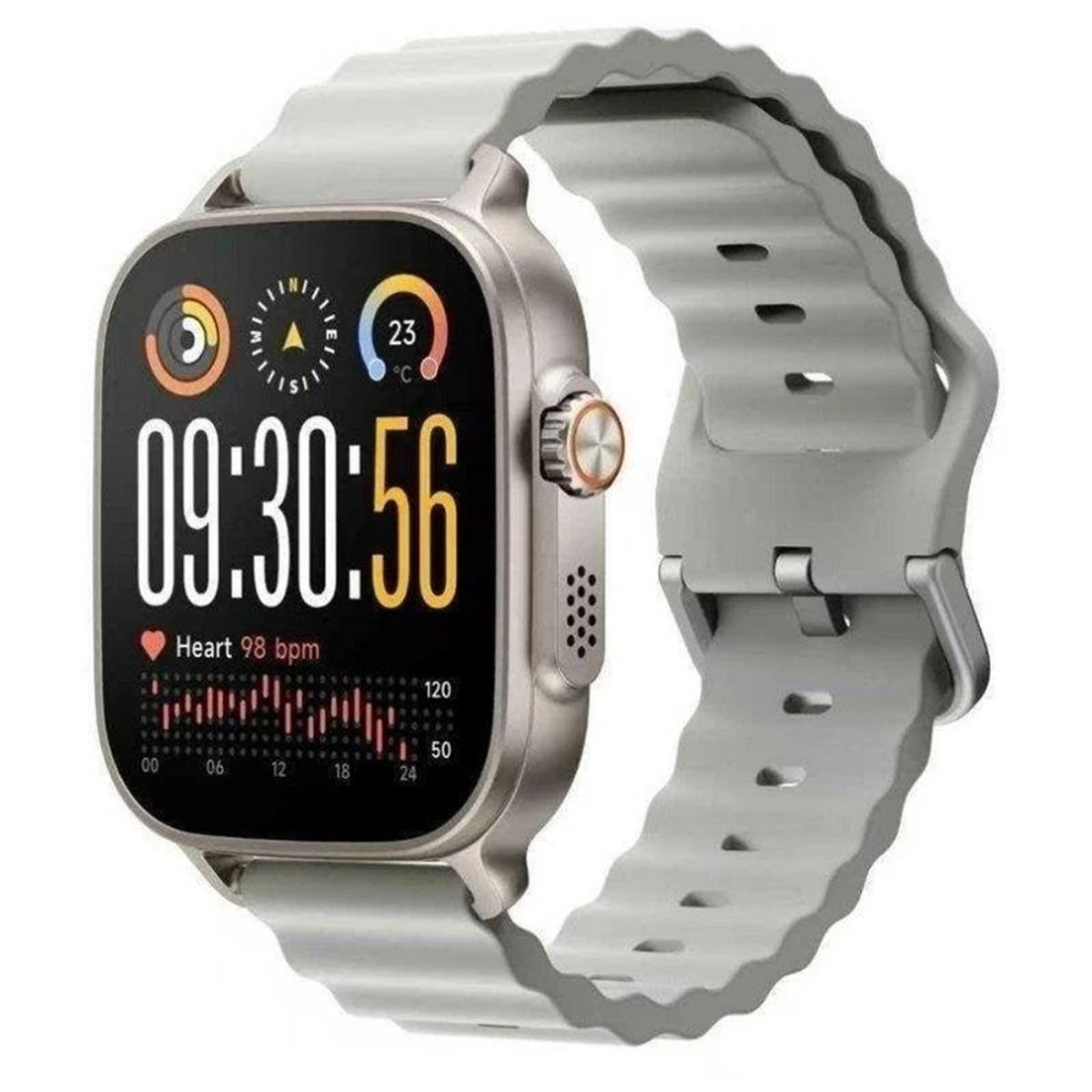 REALME - Realme Watch 5 Bluetooth GPS NFC AMOLED Plata Resistencia Agua IP68 SpO2 Pulsómetro