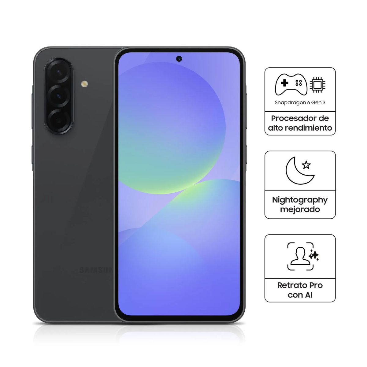 SAMSUNG - SAMSUNG GALAXY A36 6GB RAM 128GB -BLACK