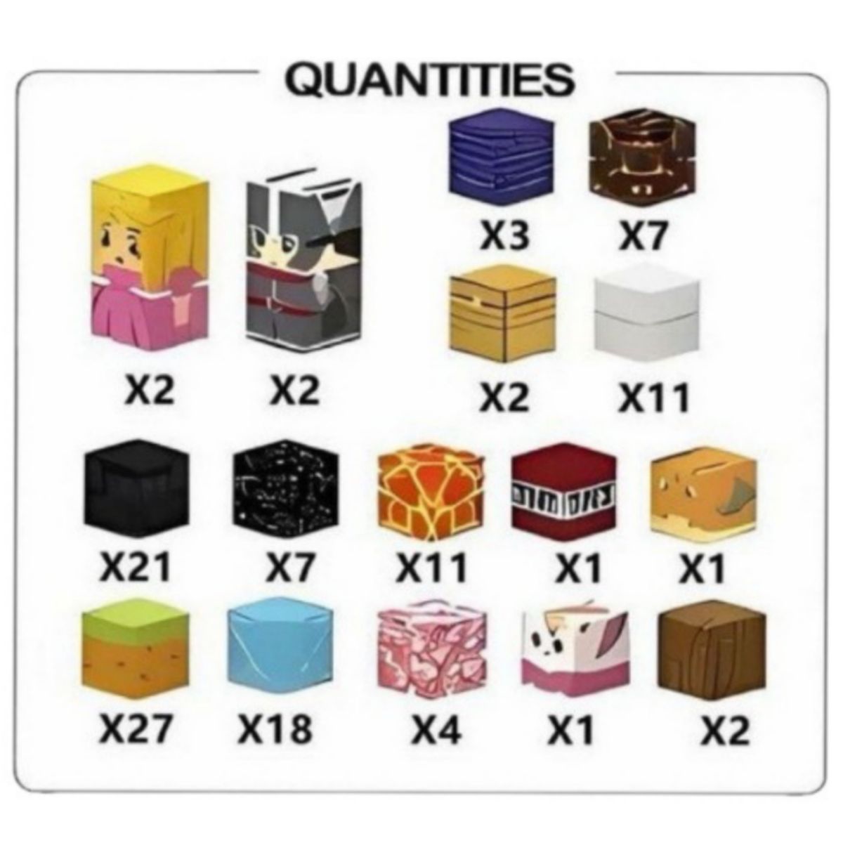 GENERICO - Bloques magnéticos educativo Minecraft 120 pcs de bloques construcción