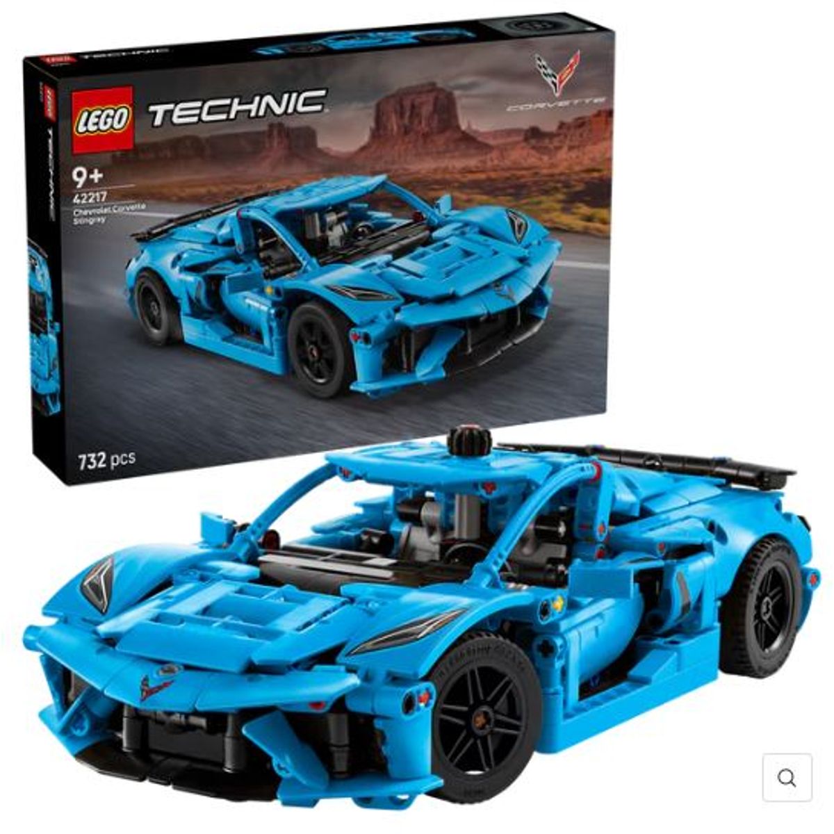 LEGO - LEGO Technic  42217 Chevrolet Corvette Stingray Azul (732 piezas)