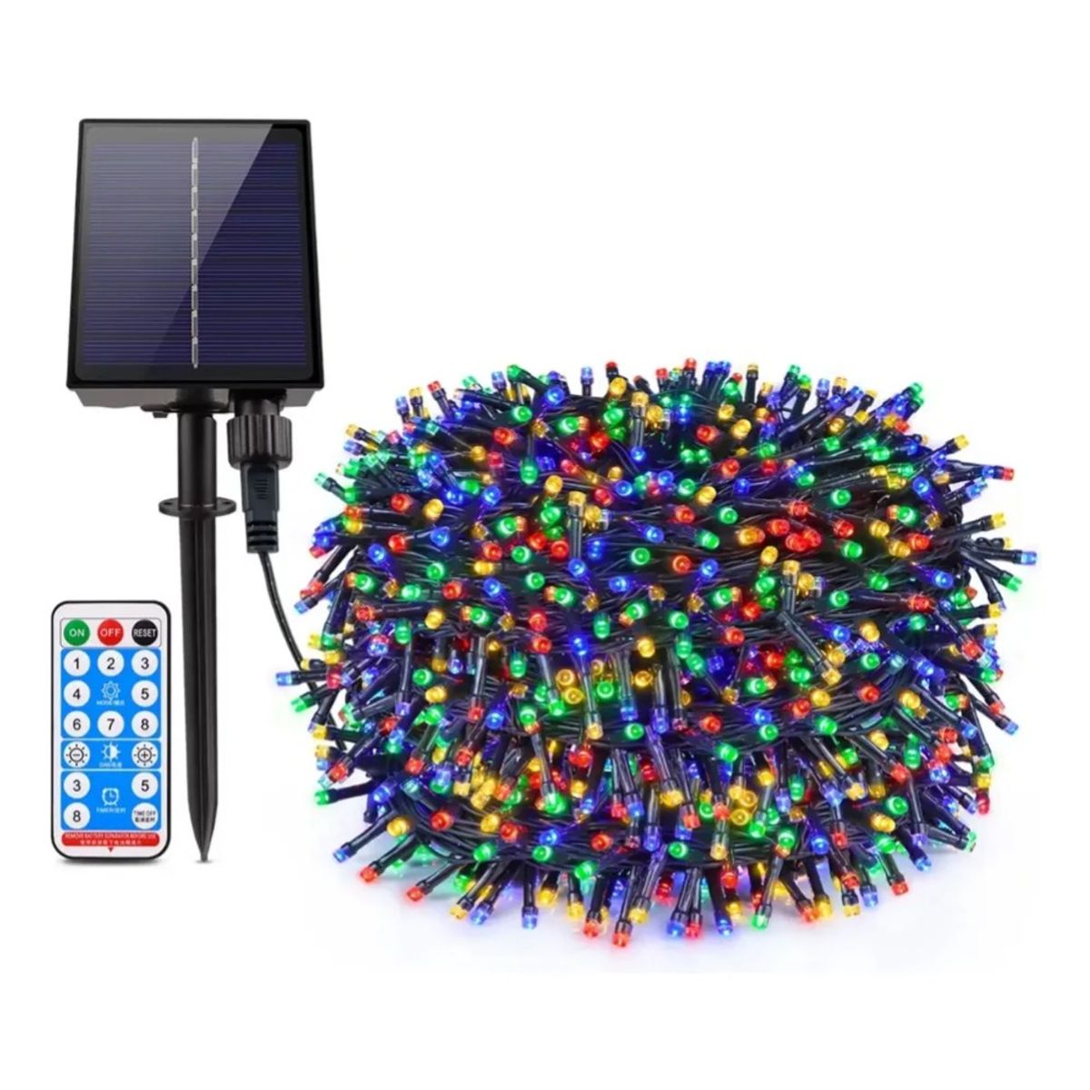 ARTEZA - Luces Navideñas Solares 9 Metros Con Control Y 100 Led Multicular