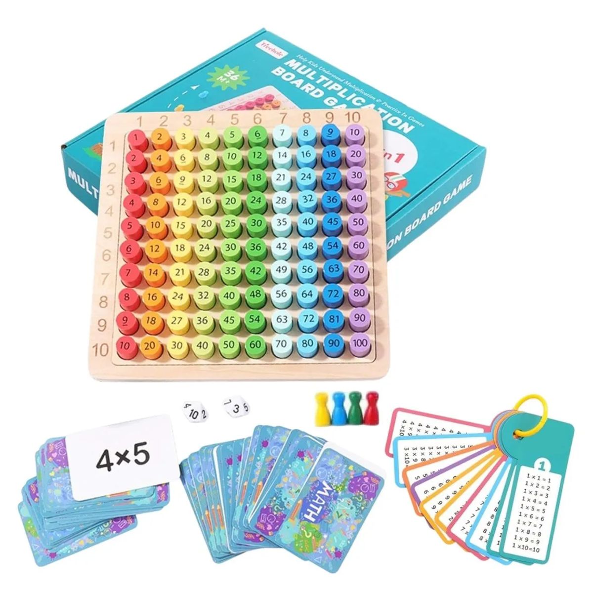 GENERICO - Tablero de multiplicación para niños - 3EN 1