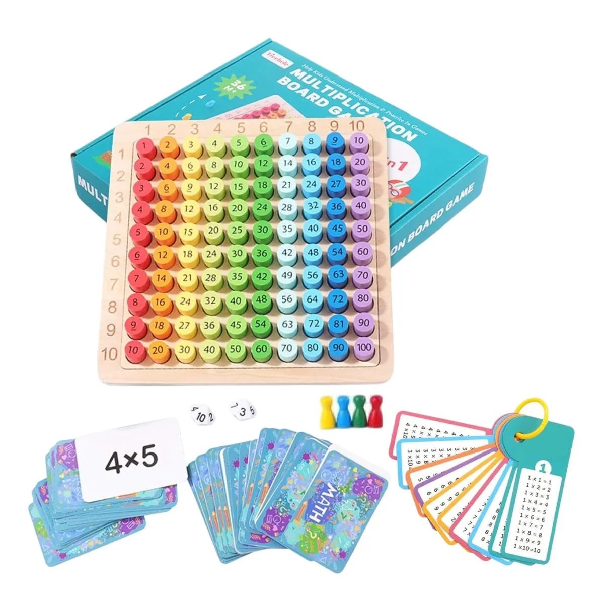 GENERICO - Tablero de multiplicación para niños - 3EN 1