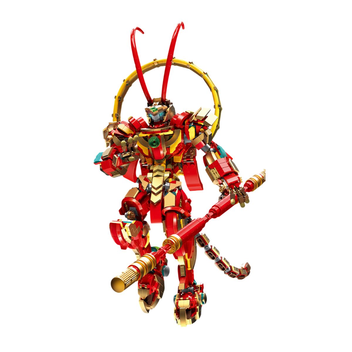 GENERICO - Robot Rey Bloques Armables Figura de 1393 piezas