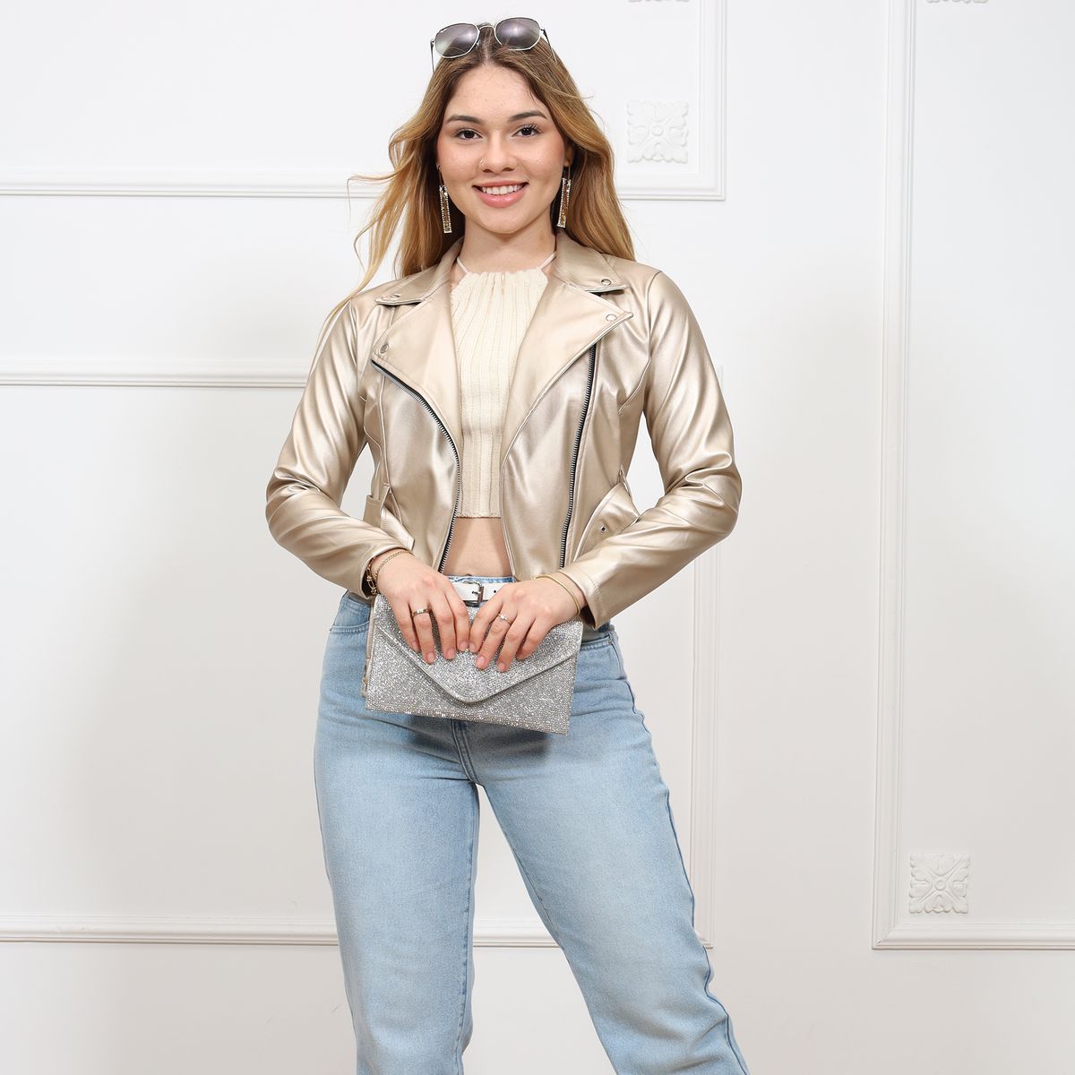 GENERICO - Casaca Cuerina Biker Clasica