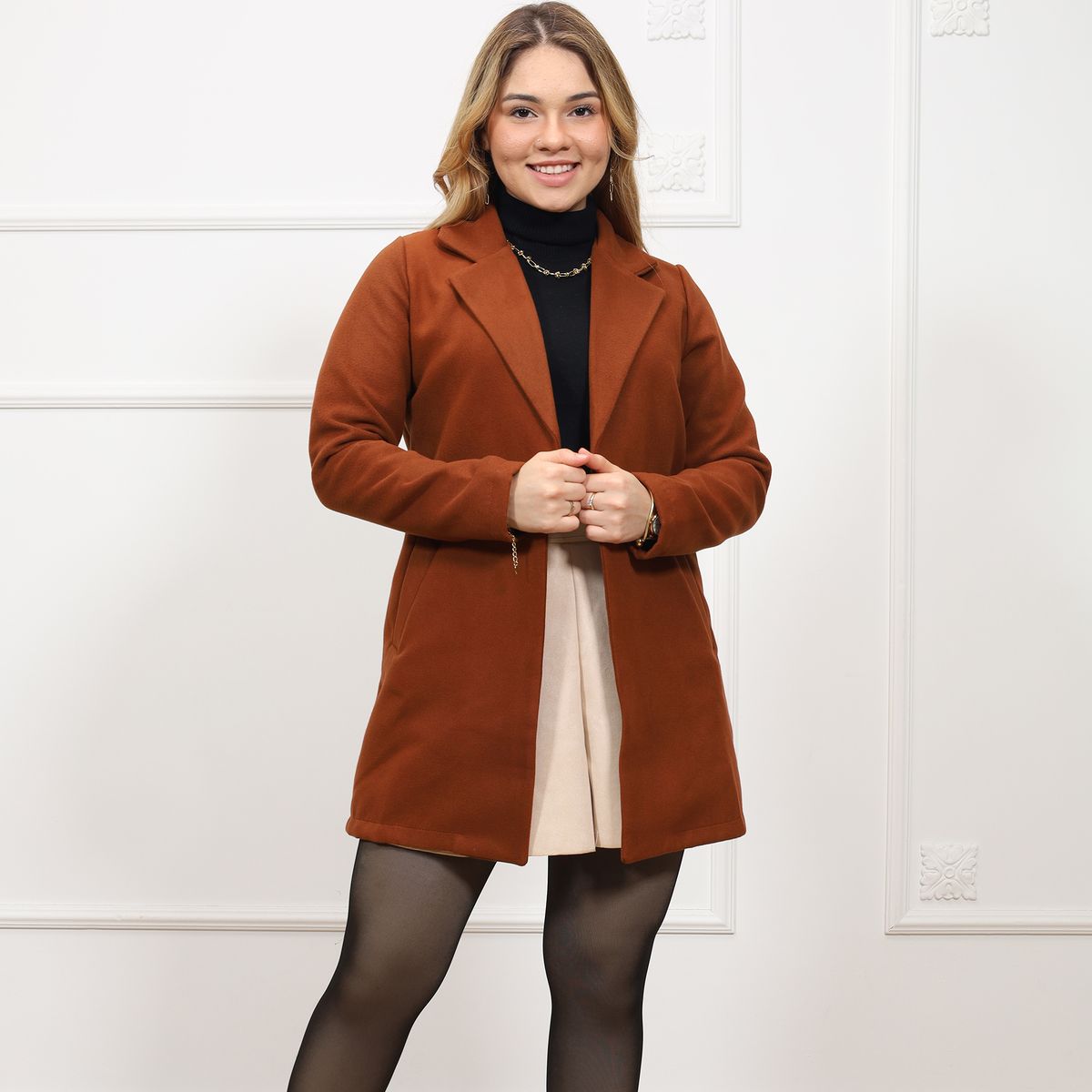 GENERICO - Abrigo largo para mujer