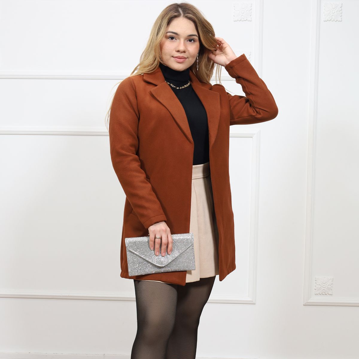 GENERICO - Abrigo largo para mujer