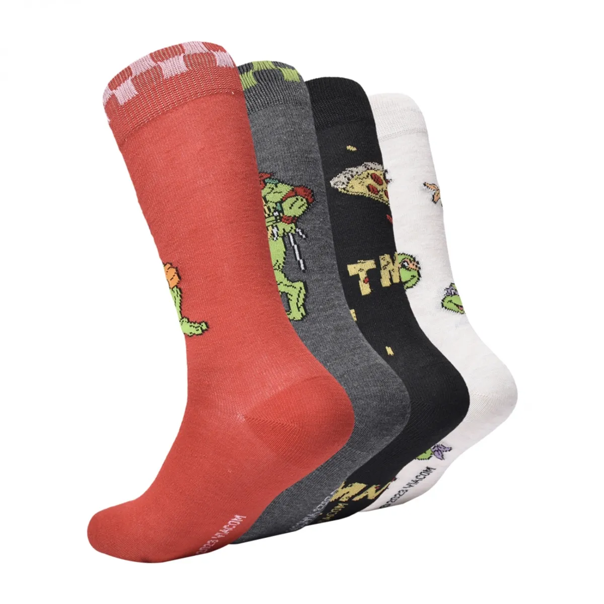 BIOWORLD - Pack x 4  Medias Tortugas Ninja