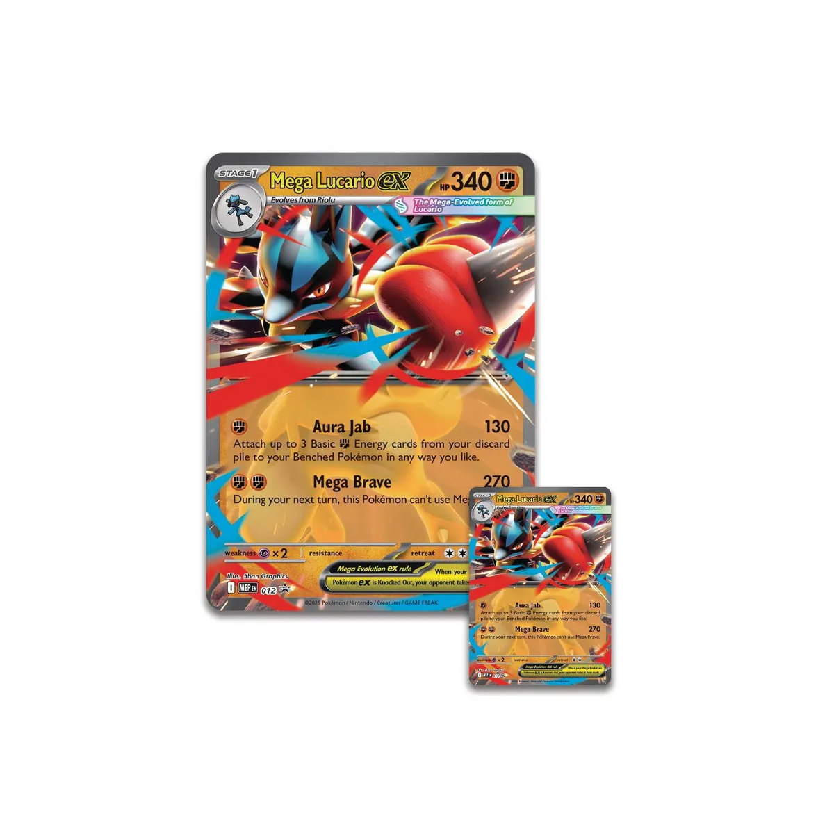 POKEMON - Pokemon TCG Mega Lucario Ex Figure Collection Español