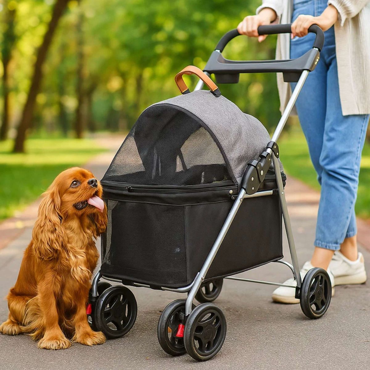 GENERICO - MovePet - Coche plegable para Mascotas