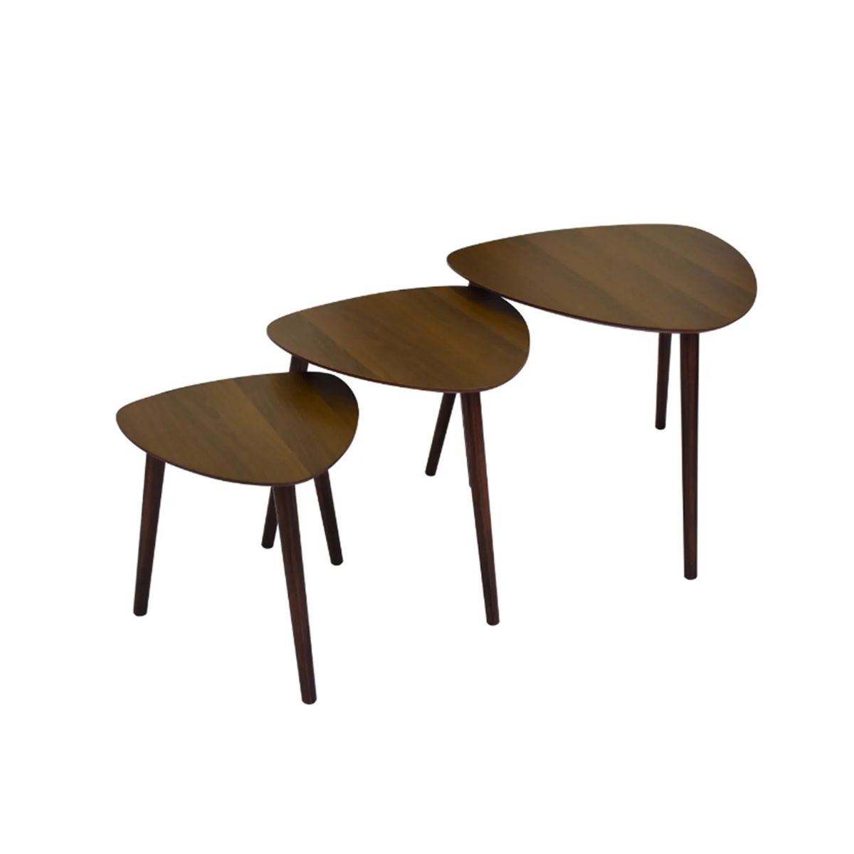 GENERICO - Mesa De Centro Moderna Sala De Estar 3 Piezas Marco Triangular