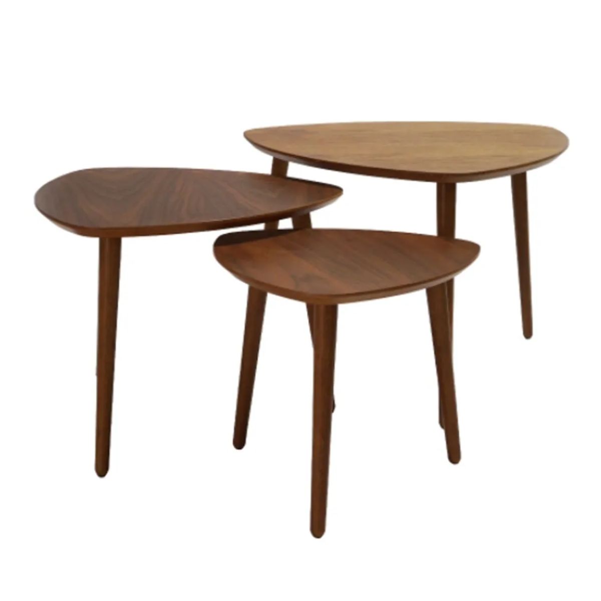 GENERICO - Mesa De Centro Moderna Sala De Estar 3 Piezas Marco Triangular