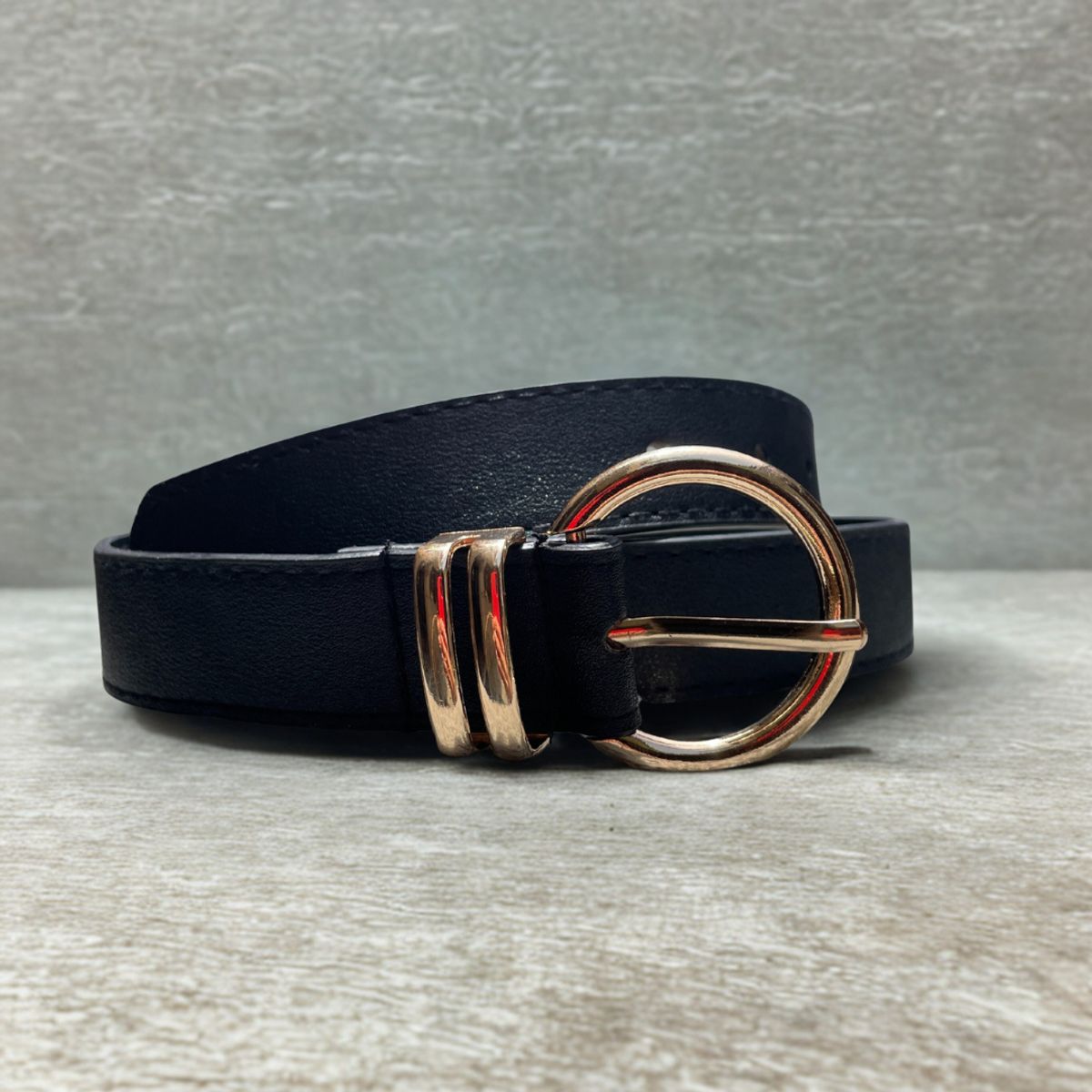 KAST PE - Cinturón Correa Dobble NEGRO para Mujer