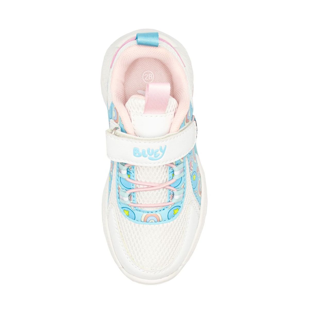 BLUEY - Zapatillas Bluey Celeste Blanco Niña con Luces