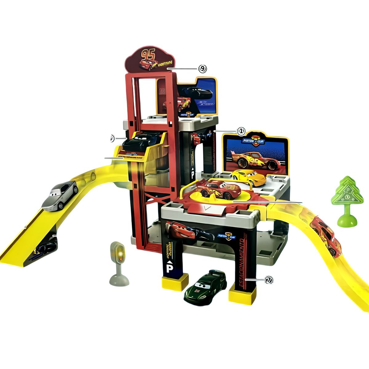 PIXAR - Juguete Pista de Estacionamiento CARS Alternativo A1 6345