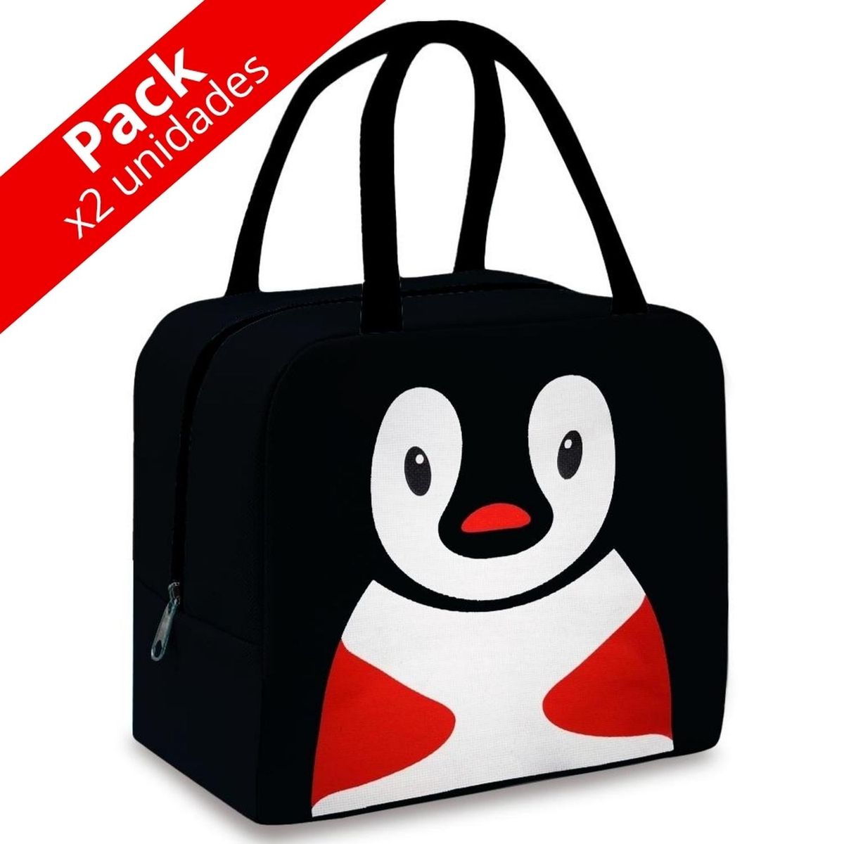 MINARI - Pack x2 Lonchera Térmica para Niños Diseño Pingüino NG 067L