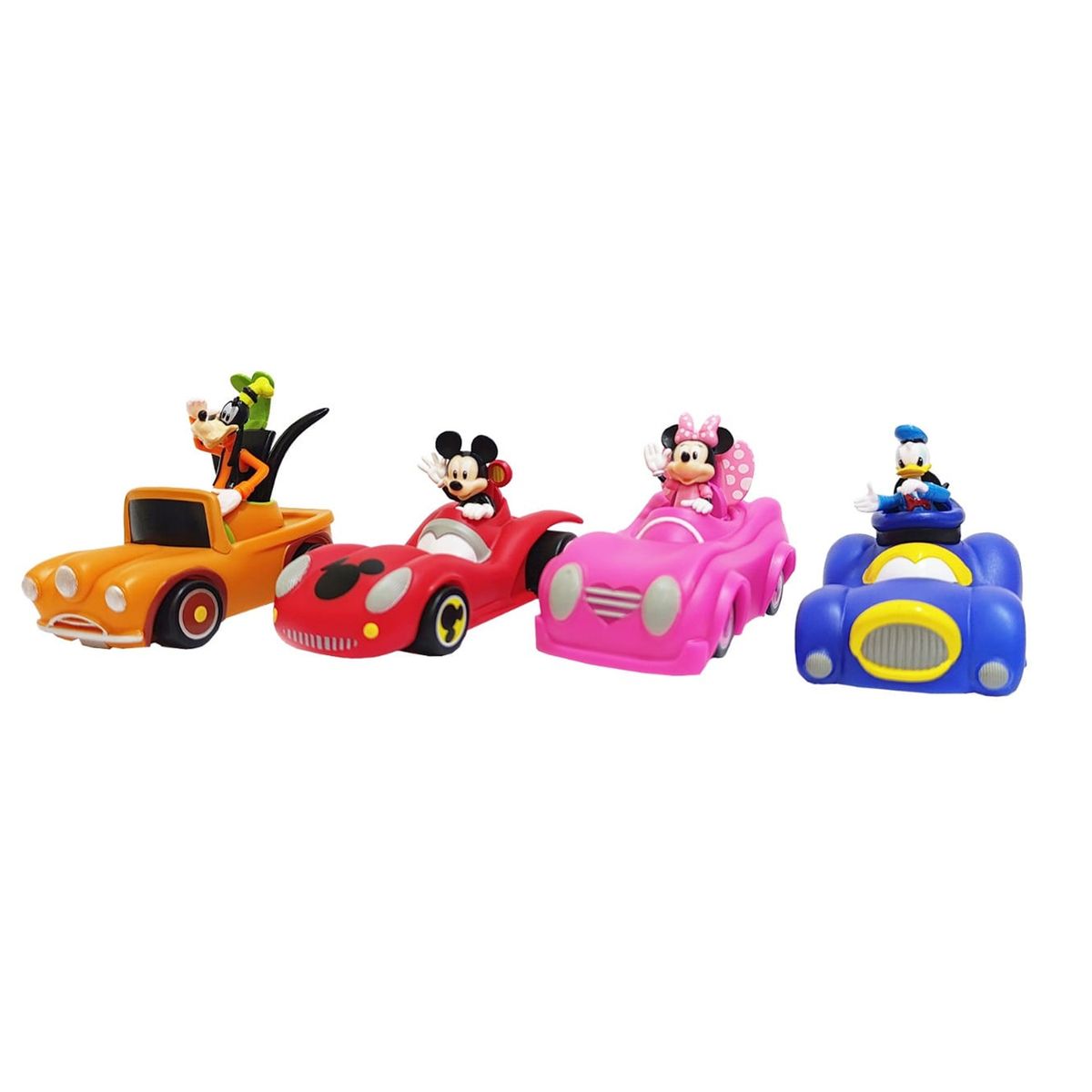 DISNEY - Juguete Set de Vehículos Mickey Mouse y sus Amigos 4pcs