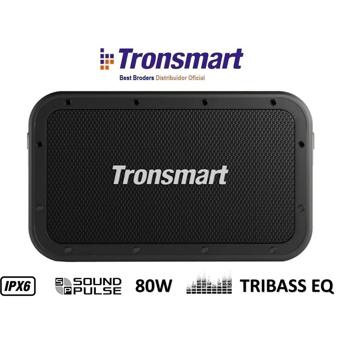 TRONSMART - Parlante Bluetooth Tronsmart Force Max 80W con Sonido SoundPulse TWS 2.2