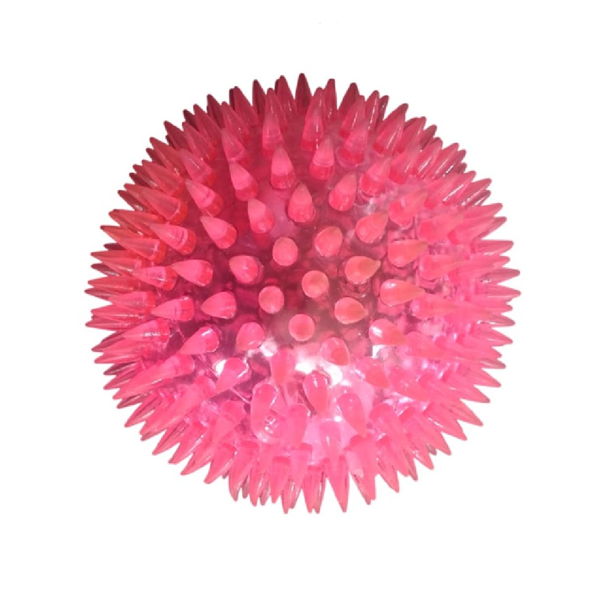 GENERICO - Juguete pelota de goma con púas con sonido y luces