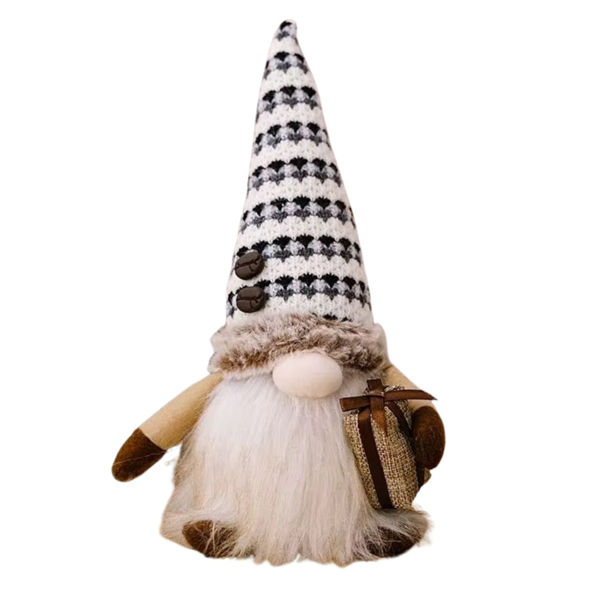 NAVIEN - Par de Gnomos Navideños Luminosos Vintage