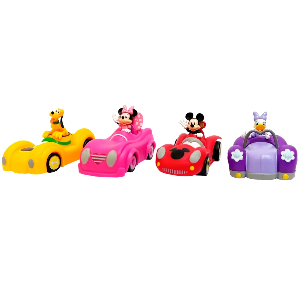 DISNEY BABY - Juguete Set de Vehículos Mickey Mouse y sus Amigos 4pcs