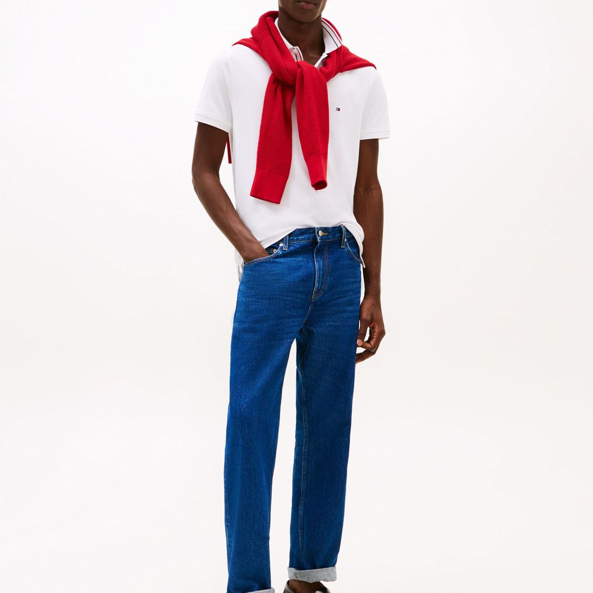 TOMMY HILFIGER - POLO PLACKET INTEREST REG POLO TH